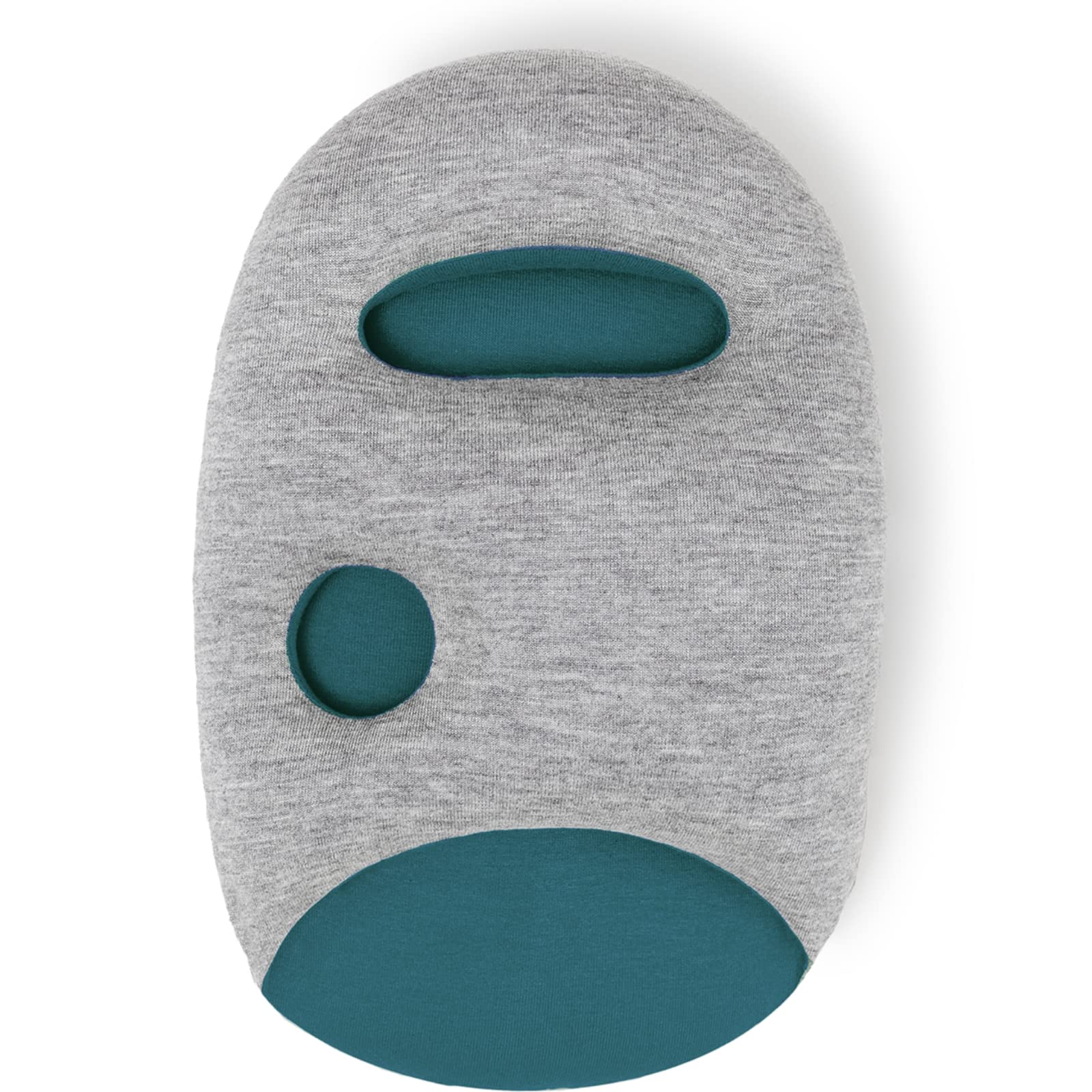 Ostrichpillow Mini - Travel Pillow | Airplane Pillow, Car Travelling Pillow, Office, Neck Rest | Travel Accessories for Hand and Arm Rest (Blue Reef)
