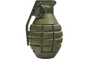 ZHONGREN CS Hand Grenades Toys Model Toy Spring Powered Impact for Battle Games Tactcial Airsoft Paintball (Green)