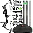 surwolf Archery Hunting Compound Bow Kit RTH 30-70 LBS Draw Length 23.5"-31", IBO 325FPS, Target Shooting Bow with Accessories for Bowfishing Archery Hunting