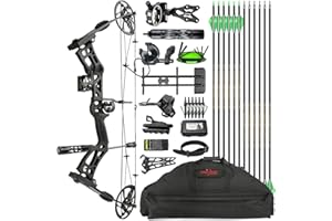 surwolf Archery Hunting Compound Bow Kit RTH 30-70 LBS Draw Length 23.5"-31", IBO 325FPS, Target Shooting Bow with Accessories for Bowfishing Archery Hunting