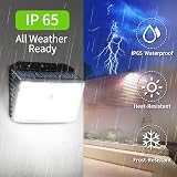 CLAONER Solar Security Lights Outdoor 158 LED Motion Sensor 3 Modes 4 Pack view 4