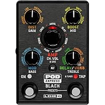 Line 6 POD Express Black Guitar Pedal Multi Effects and High-Gain