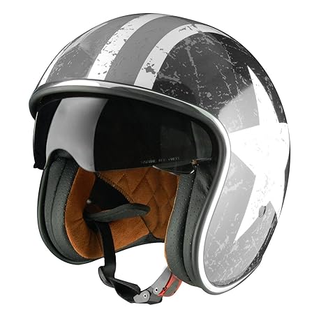 Origine helmets 202537028101802 Sprint Rebel Star Open Face Helme
