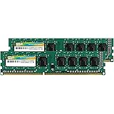 Silicon Power DDR3 16GB (2 x 8GB) 1600MHz (PC3 12800) 240-Pin CL11 1.35V / 1.5V Unbuffered UDIMM PC Computer Desktop Memory M