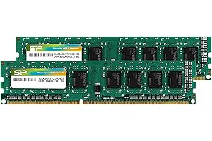 SP SILICON POWER Silicon Power DDR3 16GB (2 x 8GB) 1600MHz (PC3 12800) 240-Pin CL11 1.35V / 1.5V Unbuffered UDIMM PC Computer Desktop Memory Module Ram Upgrade