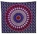 Large Indian Hippie Bohemian Psychedelic Peacock Mandala Wall Hanging Floral Gold Bedding Tapestry Lavender Pink and Purple Peacock Mandala Tapestry Mandala Throw Bohemian Tapestry Mandala Bedspread