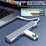 BOULTON USB Hub 3.0 4-Port Slim Data Hub USB-A Splitter Extender Adapter view 3