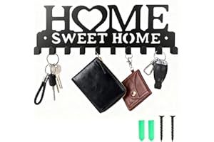 Key Holder for Wall Mounted Key Holder Wall Mount with 10 Hooks Key Hook Key Rack Key Hooks for Wall Key Hanger Key Hangers f