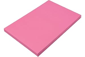 SunWorks Lot de 100 feuilles de papier de construction, rose vif, 30,5 x 45,7 cm