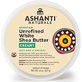 Ashanti Naturals White Raw Shea Butter | Unrefined African Shea Butter | Creamy Moisturizer for Easy Application - 15 oz