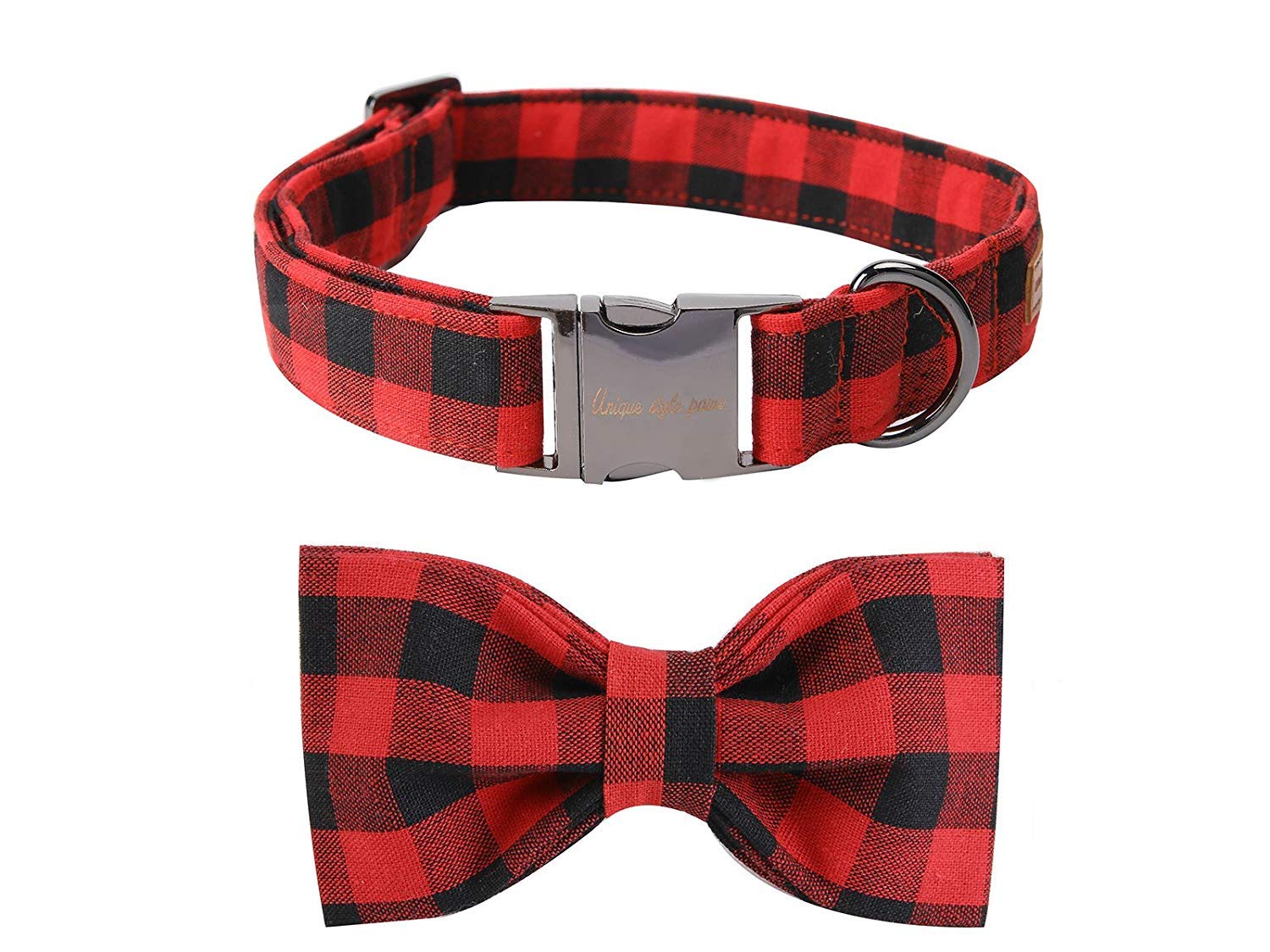 Unique style paws Dog Collar with Detachable Bow tie, Adjustable Dog Collars with Bow for Small Medium Large Dogs or Cats XXS-XL