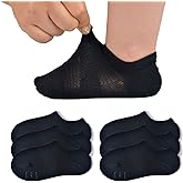 JORMATT Toddler Little Girls Boys No Show Socks Cotton Anti Slip Low Cut Socks With Grips 6 Pairs