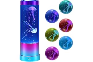 ONXE Jellyfish Lamp,Cool Home Decor Jellyfish Night Light with Color Changing Like Aquarium for Relax,Birthday Valentines Gifts for Teenagers Kids Men Women