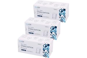 OneMed 600 Pouches Dental Self-Sealing Sterilization Pouches 2.25x4 inch 200/Box 3 Boxes