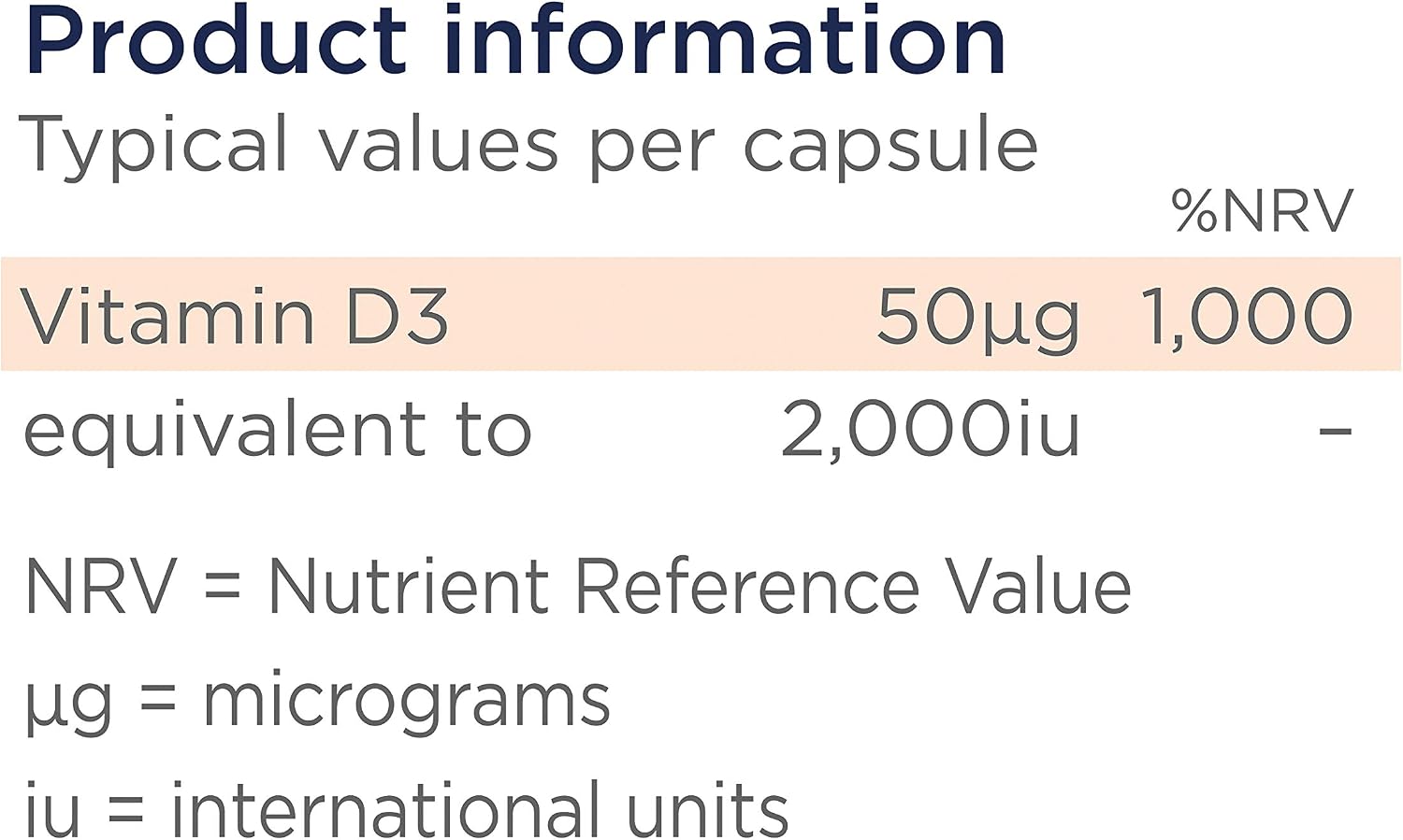 Healthspan Vitamin D3 50 Plus 2000iu (180 Capsules), 180 count (Pack of 1) - Image 4