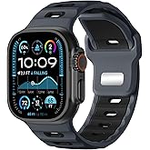 Wepro Sport Bands for Apple Watch Ultra 3 Ultra 2 Ultra Band 49mm 46mm 45mm 44mm 42mm for Men, Waterproof Soft Silicone Rugged Ocean Breathable Strap for iWatch SE Series 11 10 9 8 7 6 5 4 3 2 1