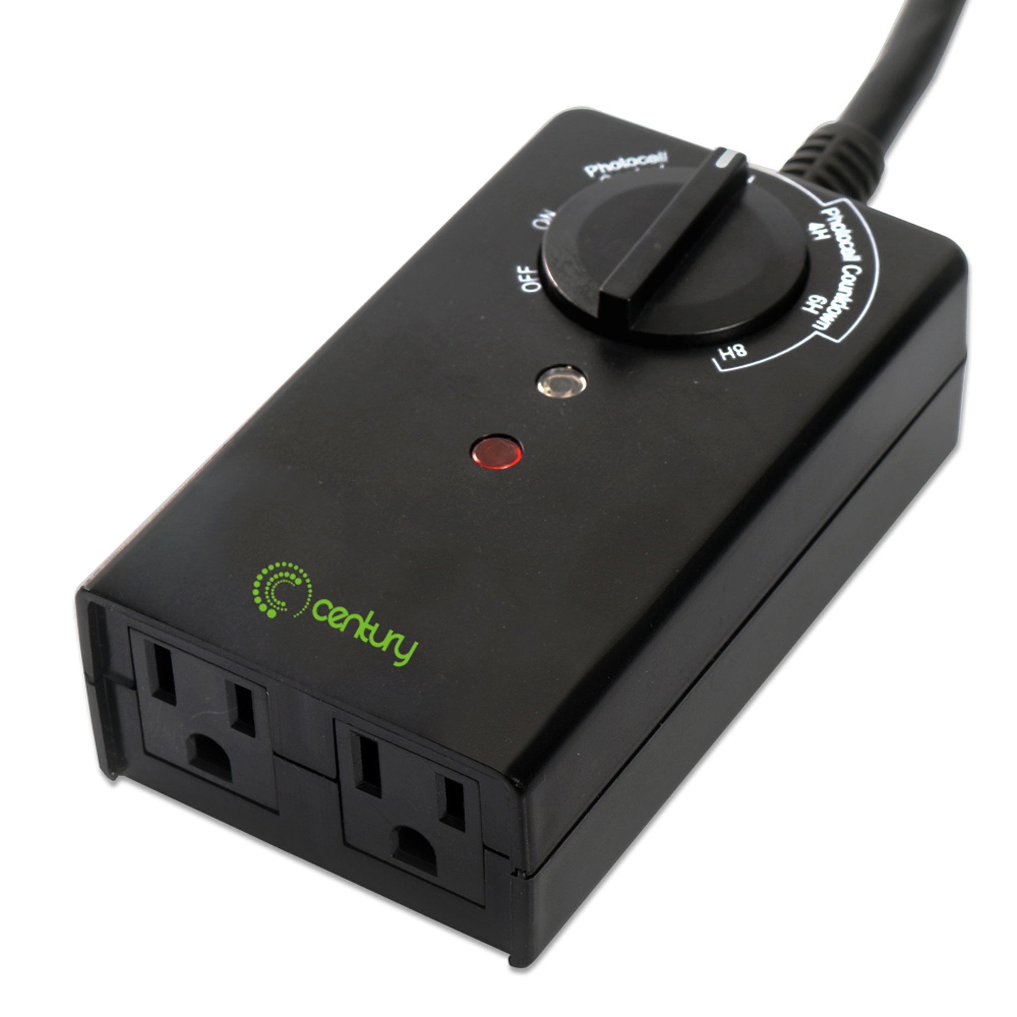 Century Outdoor 24Hour Timer With Photocell Light Sensor, Weatherproof