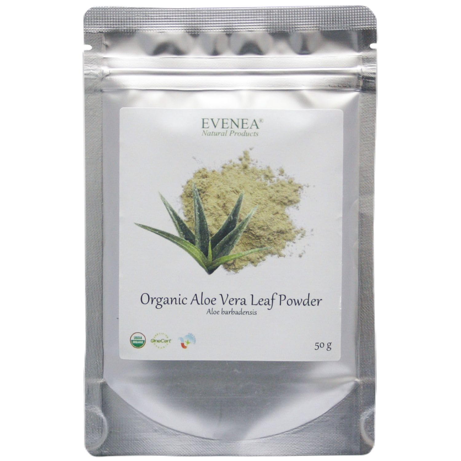 Organic Aloe Vera Leaf Powder for Hair - Nourishment, Repair, Growth (50g)