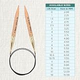 KnitPro Basix Beech Fixed Circular Needles 32" 80cm 7.00mm view 4