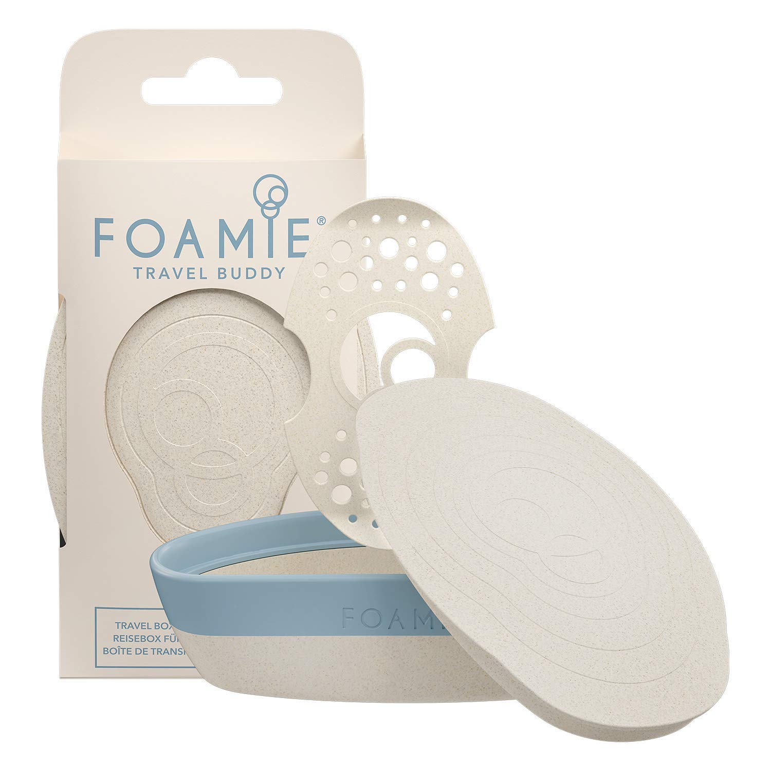 Foamie Travel Buddy 100% Waterproof Soap Box Sustainable & Reusable Fixed Shampoo Storage for All Standard Sizes Fixed Soaps