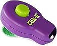 PetSafe Clik-R Dog Training Clicker - Positive Behavior Reinforcer for Pets - All Ages Puppy and Adult Dogs - Use to Reward and Train - Trainer Guide Included