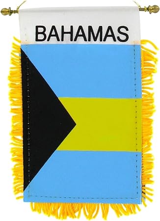 Amazon Com Bunfires Bahamas Small 4 X 6 Inch Mini Flag Banner
