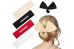 WOVOWOVO Deft Bun, 4 Pieces Hair Bun Maker French Hairstyle Twist Hair Tool Fashion Hair Bun Wraps Flexible Donut Quick Bun Twister for Women Girls Hair Styling Accessories