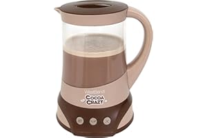 Cocoa Crazy Hot Drink Maker, 32 Oz. Beverage Machine for Cocoa, Coffee, Tea – Mix, Heat & Froth with Auto Temperature Control