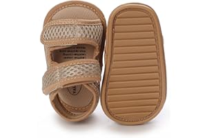 RVROVIC Baby Boys Girls Sandals Premium Infant Summer Outdoor Shoes PU Lightweight Soft Anti-Slip Sole Toddler Prewalker