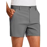 PULI Golf Shorts Men 5 Inch Inseam Relaxed Fit Stretch Dress Lightweight Casual Travel Quick Dry Summer Shorts