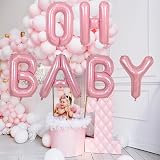 Lingqiang 40 Inch Pastel Pink A Letter Balloon – Foil Balloon A Helium Balloon view 3