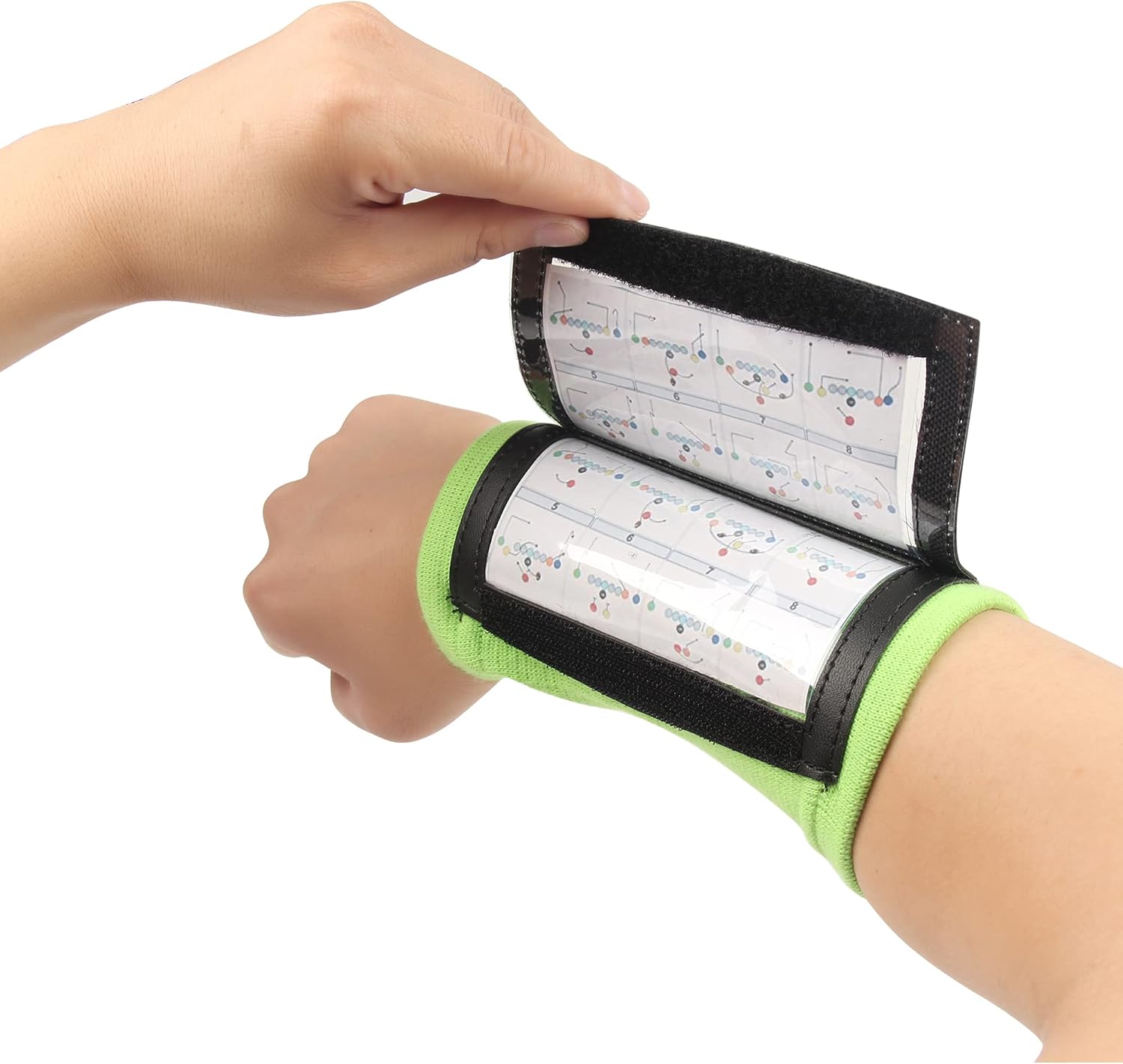 Youth Wrist Coach for Football 5Pcs 100% Cotton & Breathable Playbook Wristband: Clothing
