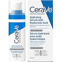 CeraVe HYALURONIC ACID Face Serum, Hydrating Serum for Face with Vitamin B5 & Ceramides, for Men & Women, Normal To Dry Skin.