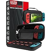 Orzly Carry case Compatible with Nintendo Switch OLED and Nintendo Switch First Generation - Protective Hard Portable Travel 