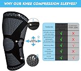 Gemschest 2 Pack Knee Support Sleeve Size L for Men Women view 5