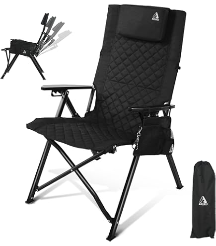 ☺︎ Kermit chair Black Camping Kermit Chairs High-back – Whitsunday Shop
