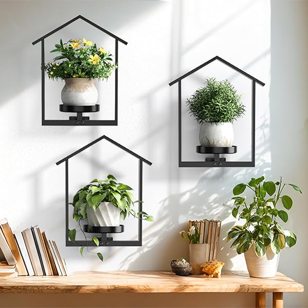 UNLUMM WALL PLANT HOLDER, HANGING PLANTERS FOR INDOOR...