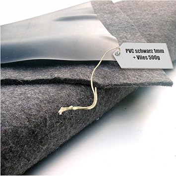 Teichfolie PVC 1mm schwarz in  8m x  2m