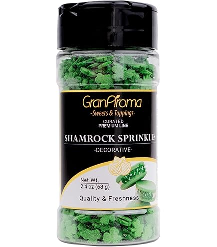 A Pinch Of... - Matt Green Shamrocks - St Patricks Day Cake Topper Sprinkles - 25g Edible - View #7
