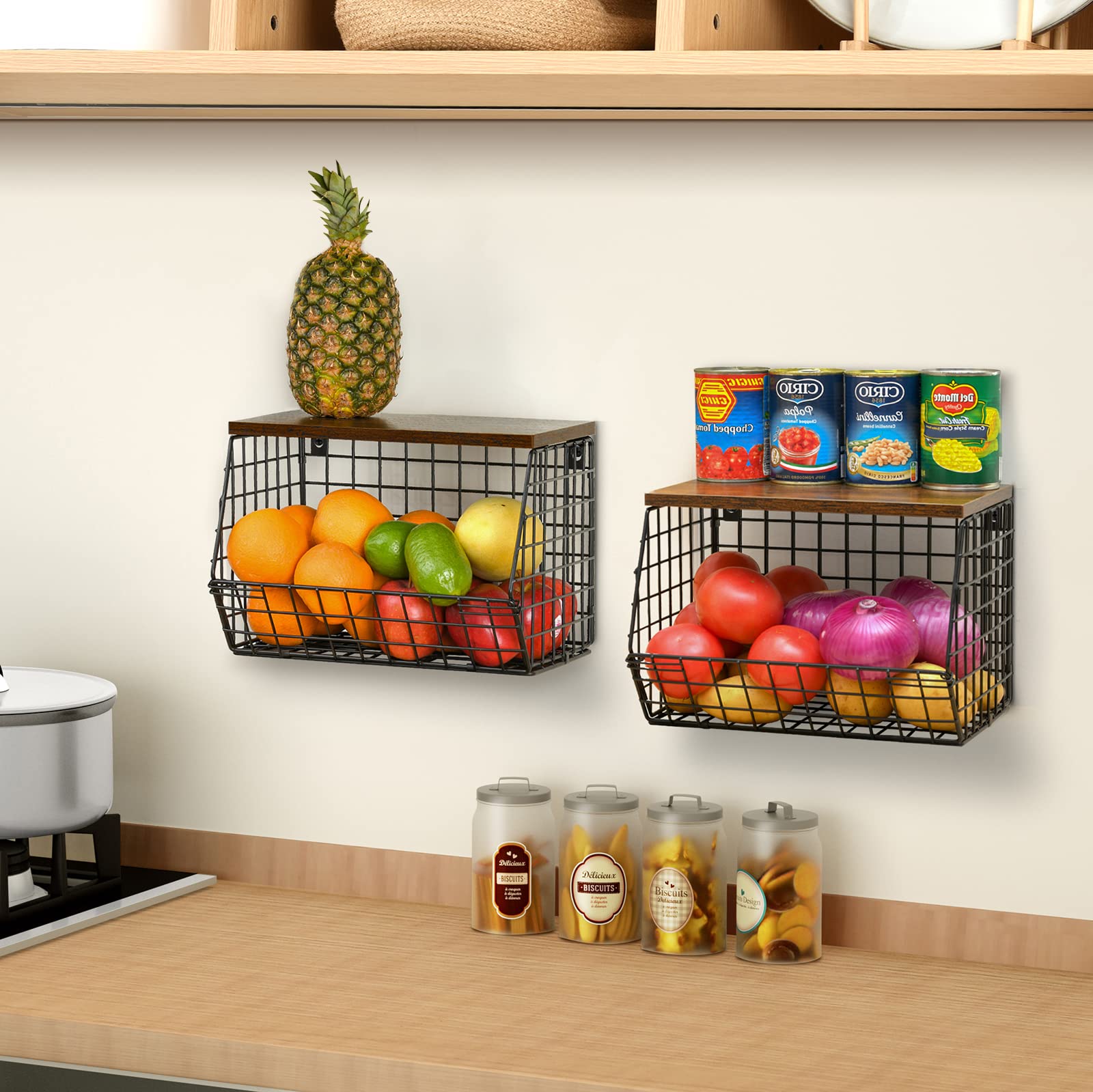 Fruit Basket Onion Storage Wire Basket