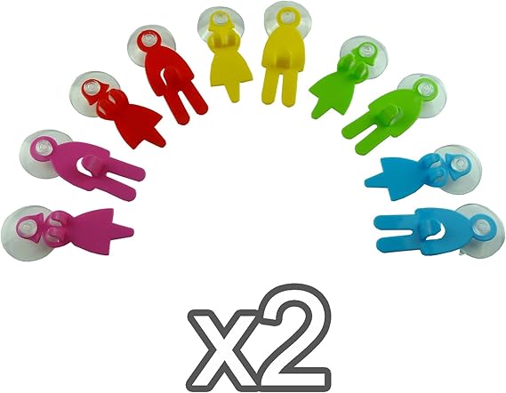 2 Stück Handtuch Haken – His & Her Badetuch Haken-Set rose: Amazon.de