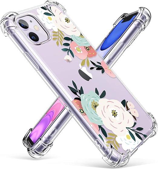 GVIEWIN iPhone 11 Case,Clear Flower Design Amazon.co.uk Electronics