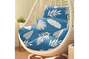 Egg Chair Cushion Replacement, Waterproof Thicken Hanging Egg Chair Cushion, Indoor Outdoor Patio Eggs Swing Chairs Cushions 