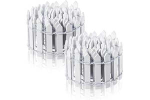 Heclia Mini Fairy Garden Fence 2 PCS Wooden Picket Fences for Miniature Garden Decor Micro-Landscape Ornament Trim Fence DIY Wood Picket Fences Mini Moss Wooden Crafts for Dollhouse Diorama Project