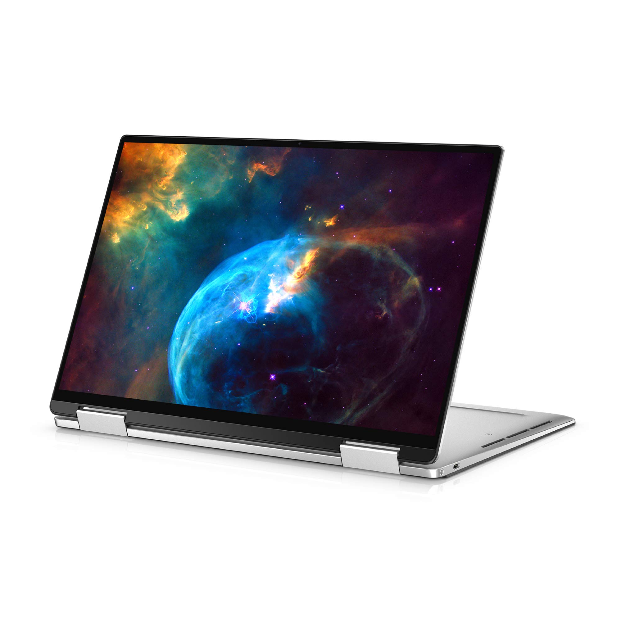 Dell XPS 13 7390 2-in-1 Convertible, 13.4 inch FHD+ Touch Laptop - Intel Core i7-1065G7, 32GB LPDDR4x RAM, 512GB SSD, Intel Iris Plus Graphics, Windows 10 Home - Platinum Silver, Black Interior