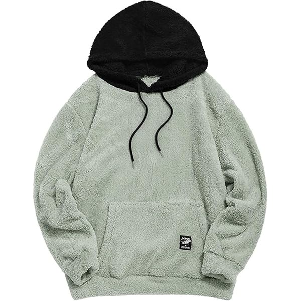 ZAFUL Cuarto Zip Polar Fleece Sudadera Hombre Vintage Cuello Alto Bloque De Color/Gráfico/Letra Bordado Manga Larga Para Otoño Invierno Primavera, 6-café+caqui, S