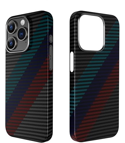 Green Lion Compatible With MagSafe Kevlar Case For IPhone 16 Pro Max, 1500D Aramid Fiber, Ultra