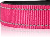 Joytale Reflective Dog Collar Neoprene Padded Small Pink S 20-28cm view 4