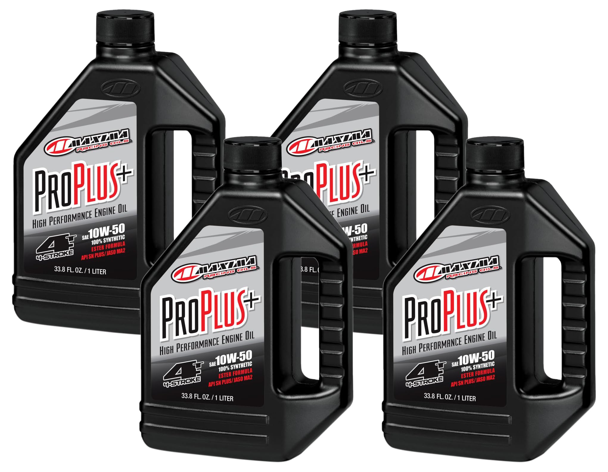 Maxima (30-02901 Pro Plus+ 10W-40 Synthetic Motorcycle Engine Oil - 1 Liter (Pack of 4) Image Maxima (30-02901 Pro Plus+ 10W-40 Synthetic Motorcycle Engine Oil - 1 Liter (Pack of 4) Image