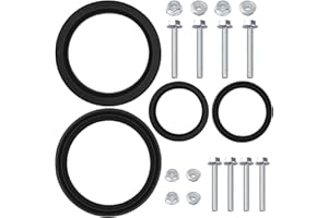 VALORUP T1001-9VP+T1003-9VP Bladex Waste Valve Sealing Rings, Compatible with Valterra Valves | 3" for RV Sewer Donut Seal Replacement Kit with Hardware (1-1/2 inch + 3 inch (T1001-9P+T1003-9VP)